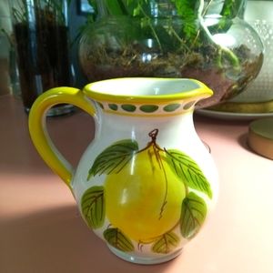 Small Italian ceramic pitcher.